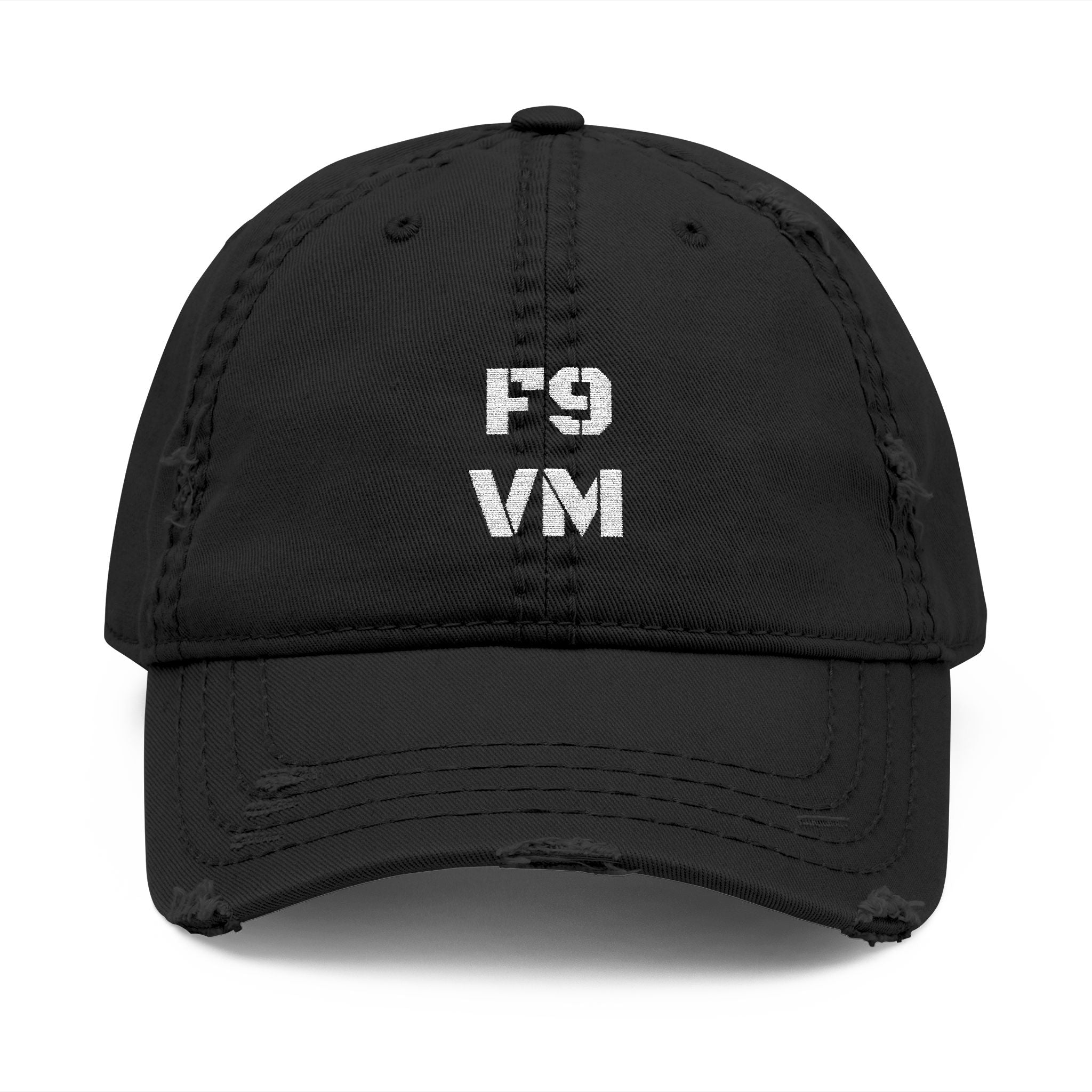 F9VM - Black w/ white stitching